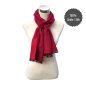 Preview: Scarf Shawl Silk Flannel Jacquard Red Bordeaux